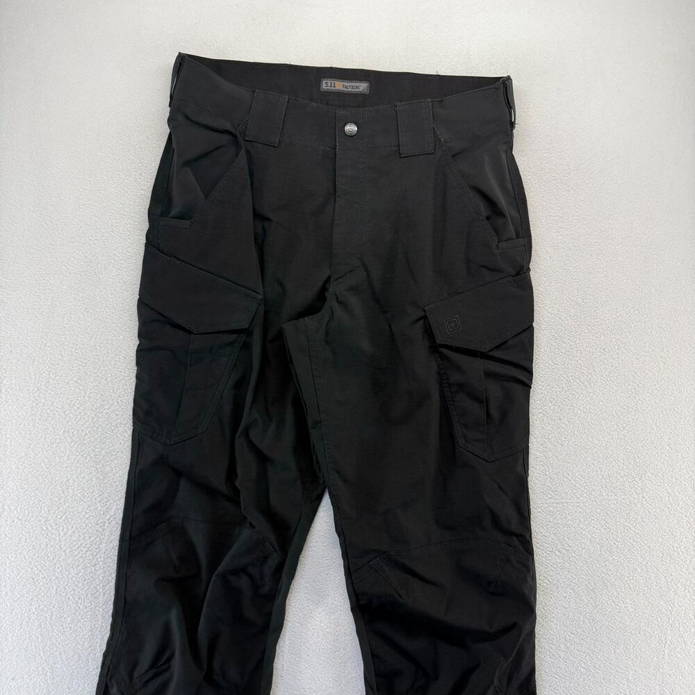 5.11 Tactical Pants Men's 34x36 Black Quantum TDU Surplus Cargo Ripstop Workwear